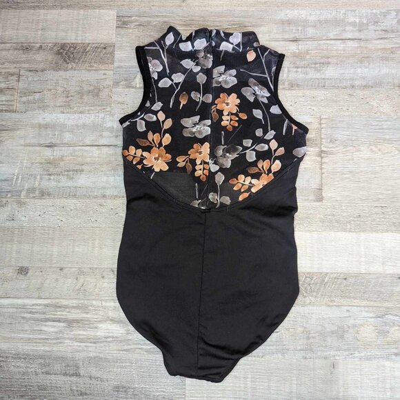 DanzNMotion * Gold Blossom Leotard * Child 12-14 - Picture 3 of 10
